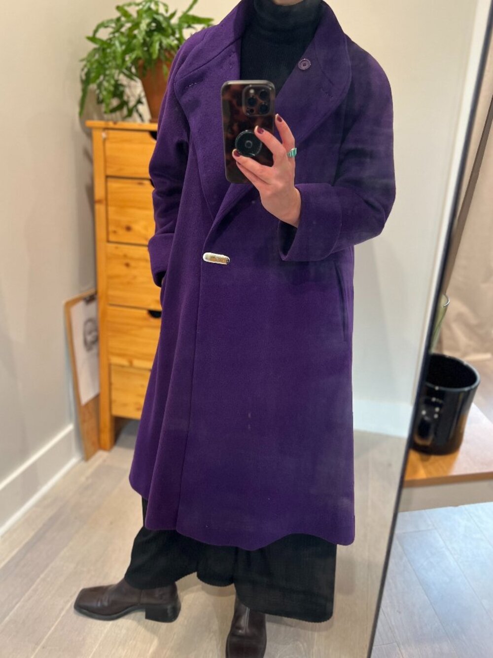 Vintage 80's 100% Wool Coat